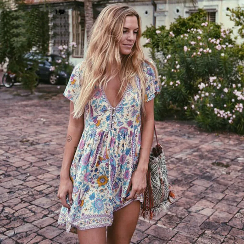 Boho Bermuda Flare Dress