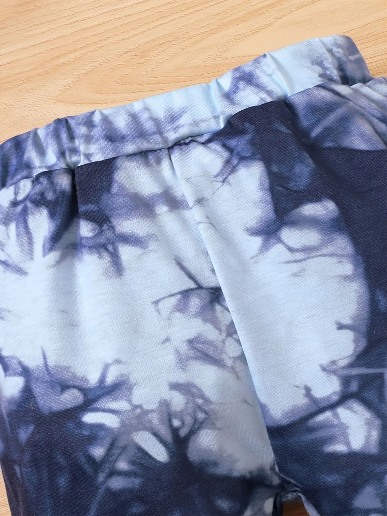 Boys' Casual Letter Print Tie-Dye Hoodie