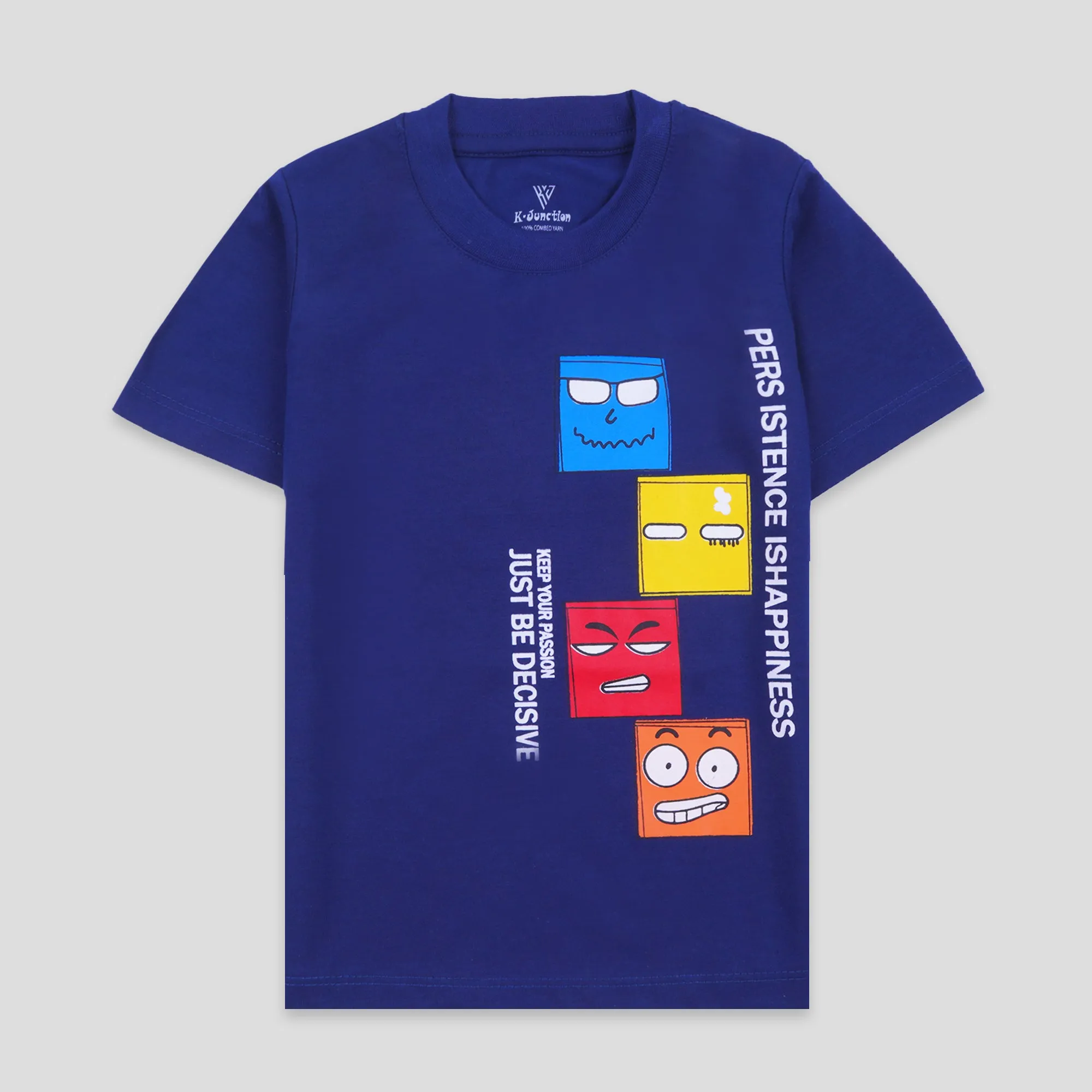 Boys Half Sleeves-Printed T-Shirt (Decisive)