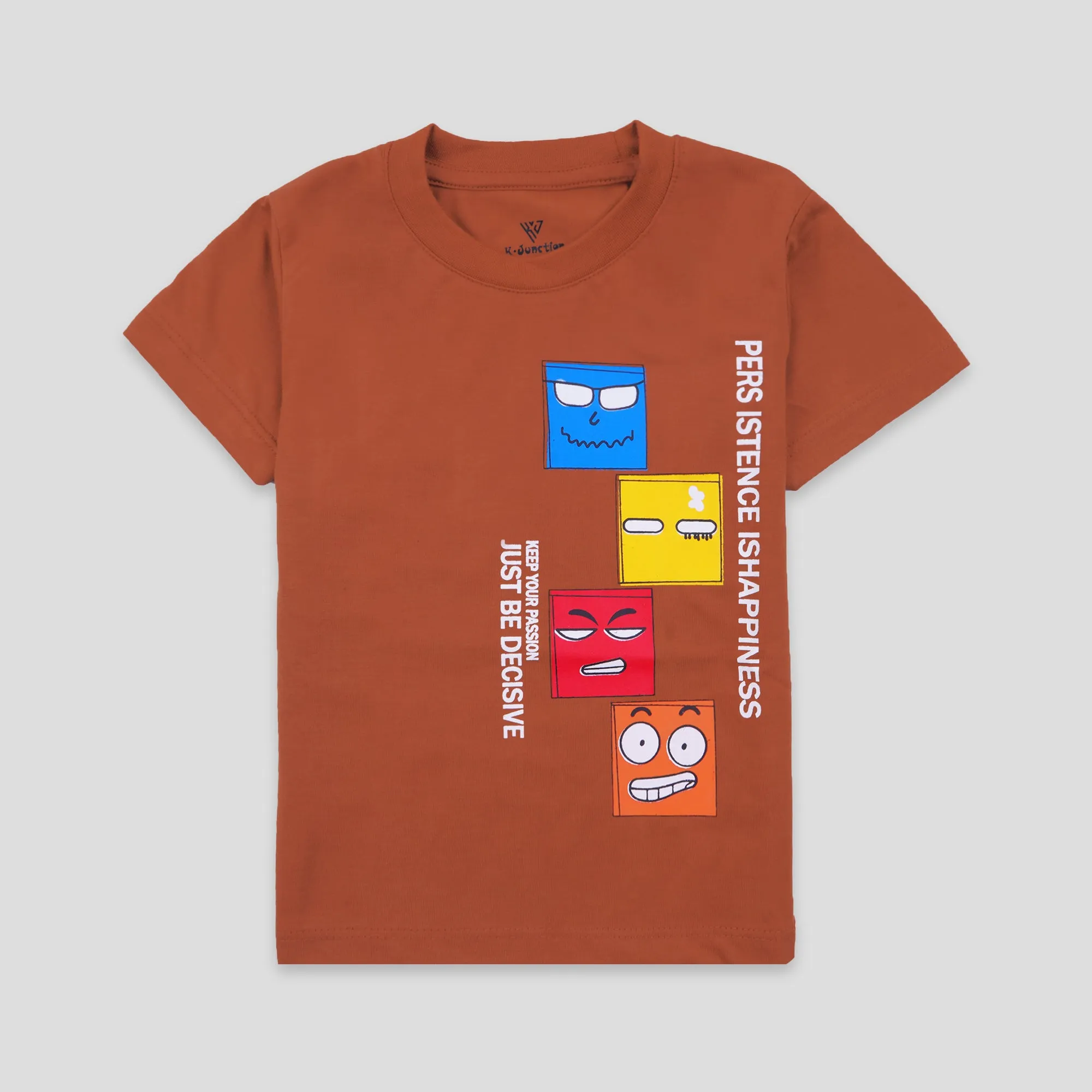 Boys Half Sleeves-Printed T-Shirt (Decisive)