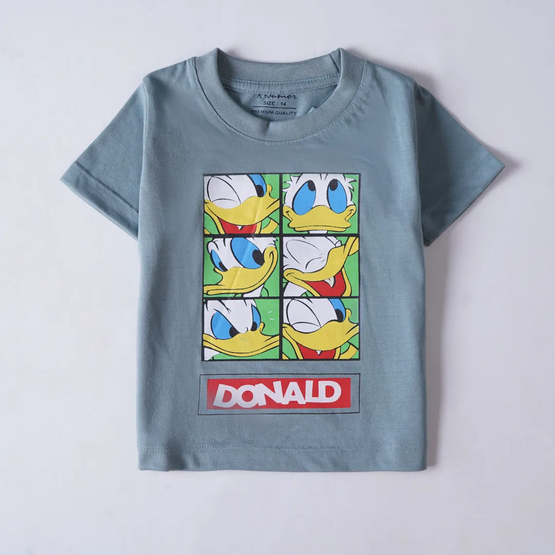 Boys Half Sleeves-Printed T-Shirt (Donald)