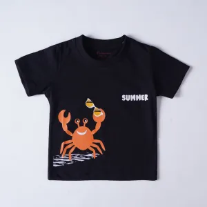 Boys Half Sleeves-Printed T-Shirt (Summer )