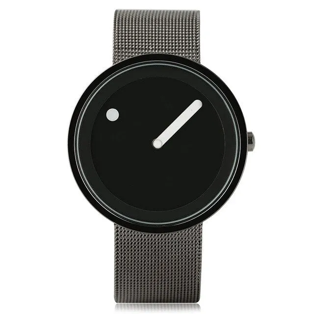 Brand quartz watch Simple Stylish stainless steel