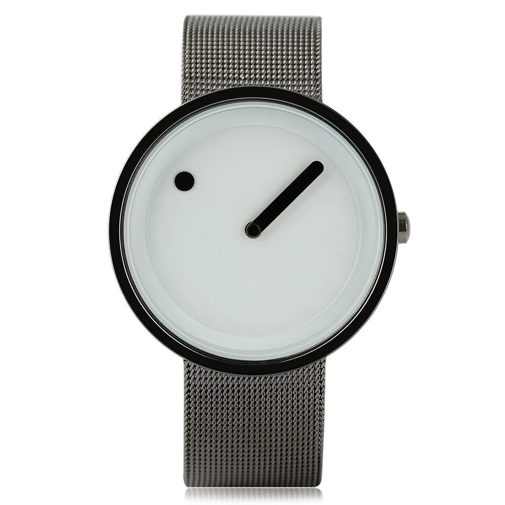 Brand quartz watch Simple Stylish stainless steel