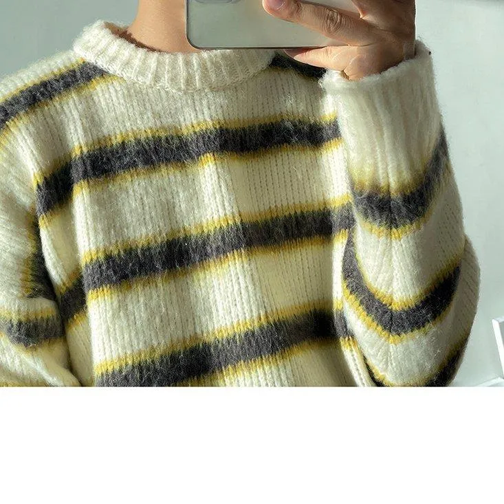 Casual Loose Striped Sweater