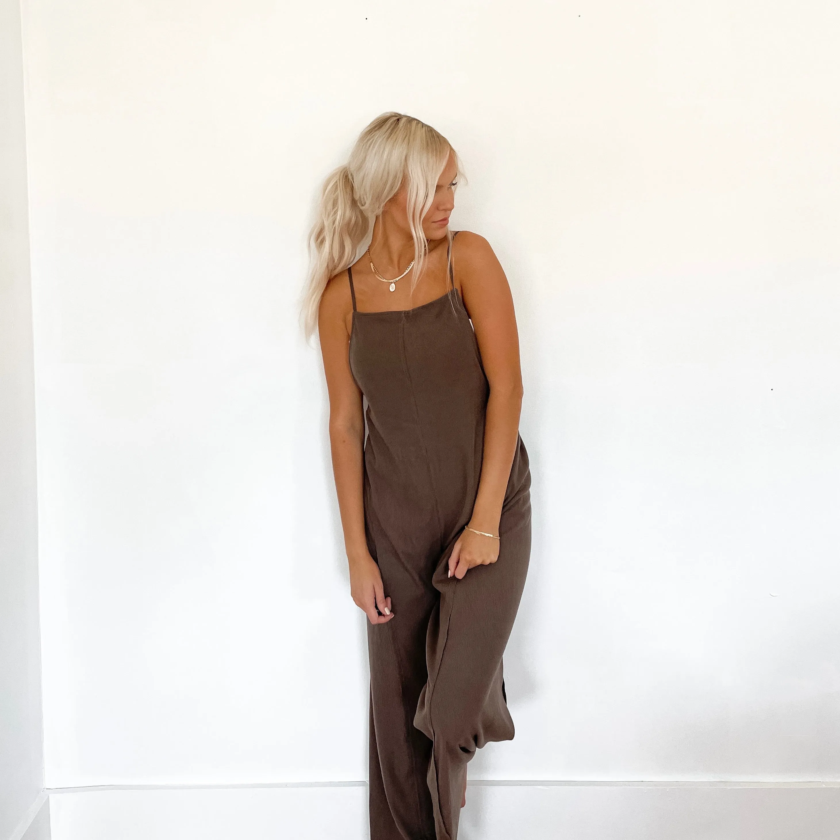 Casual Wide Leg Overalls