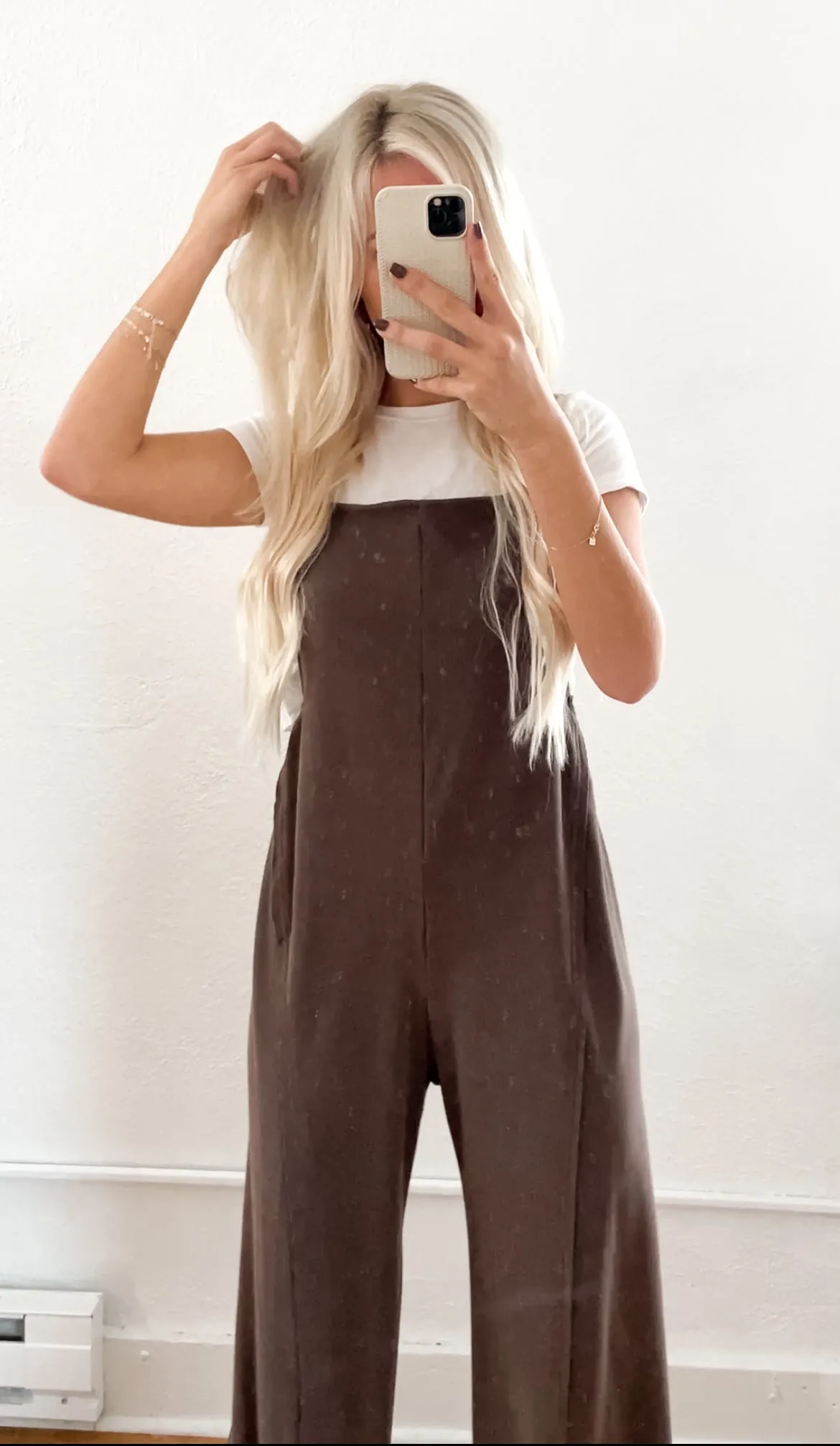 Casual Wide Leg Overalls