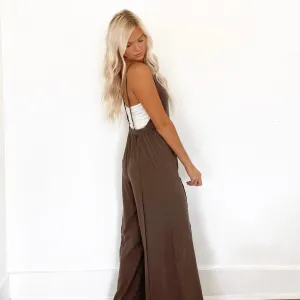 Casual Wide Leg Overalls