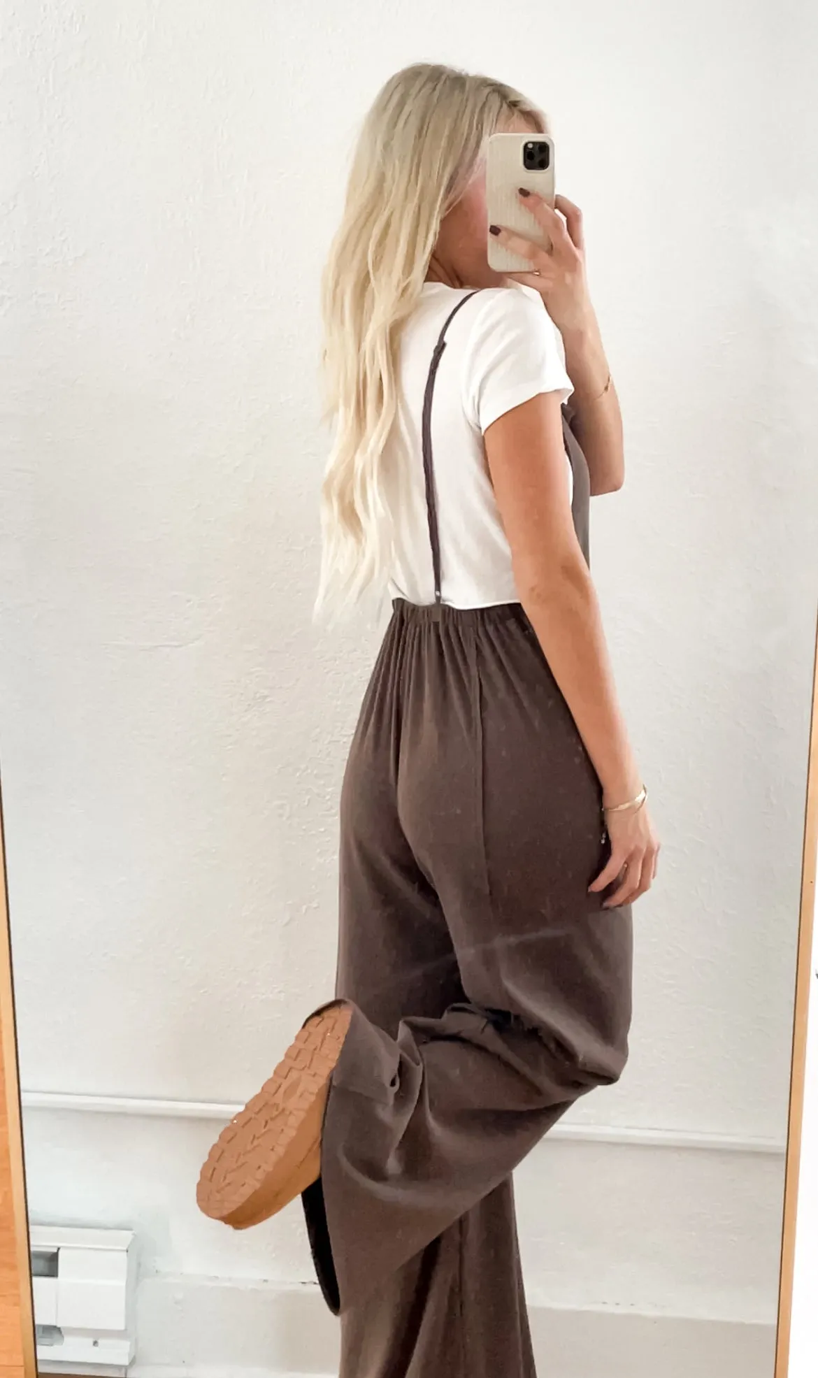 Casual Wide Leg Overalls