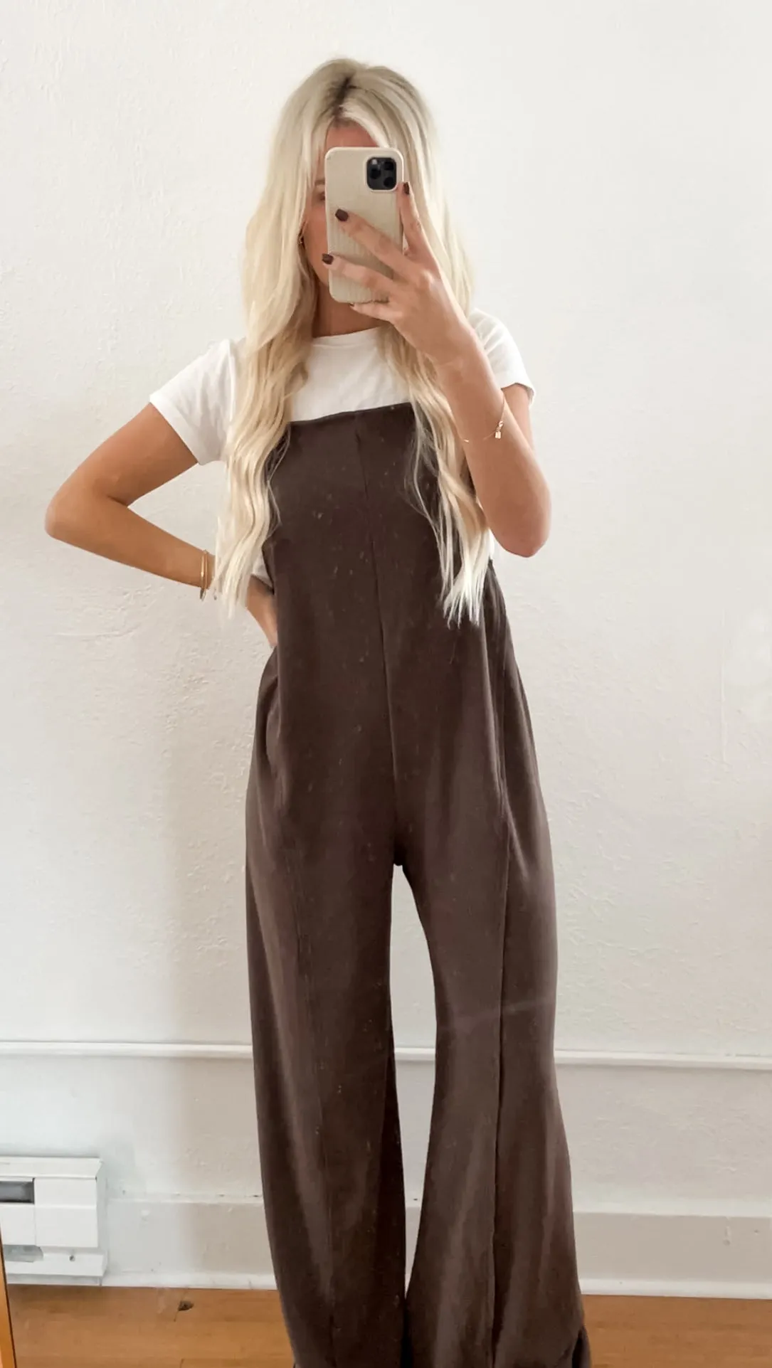 Casual Wide Leg Overalls
