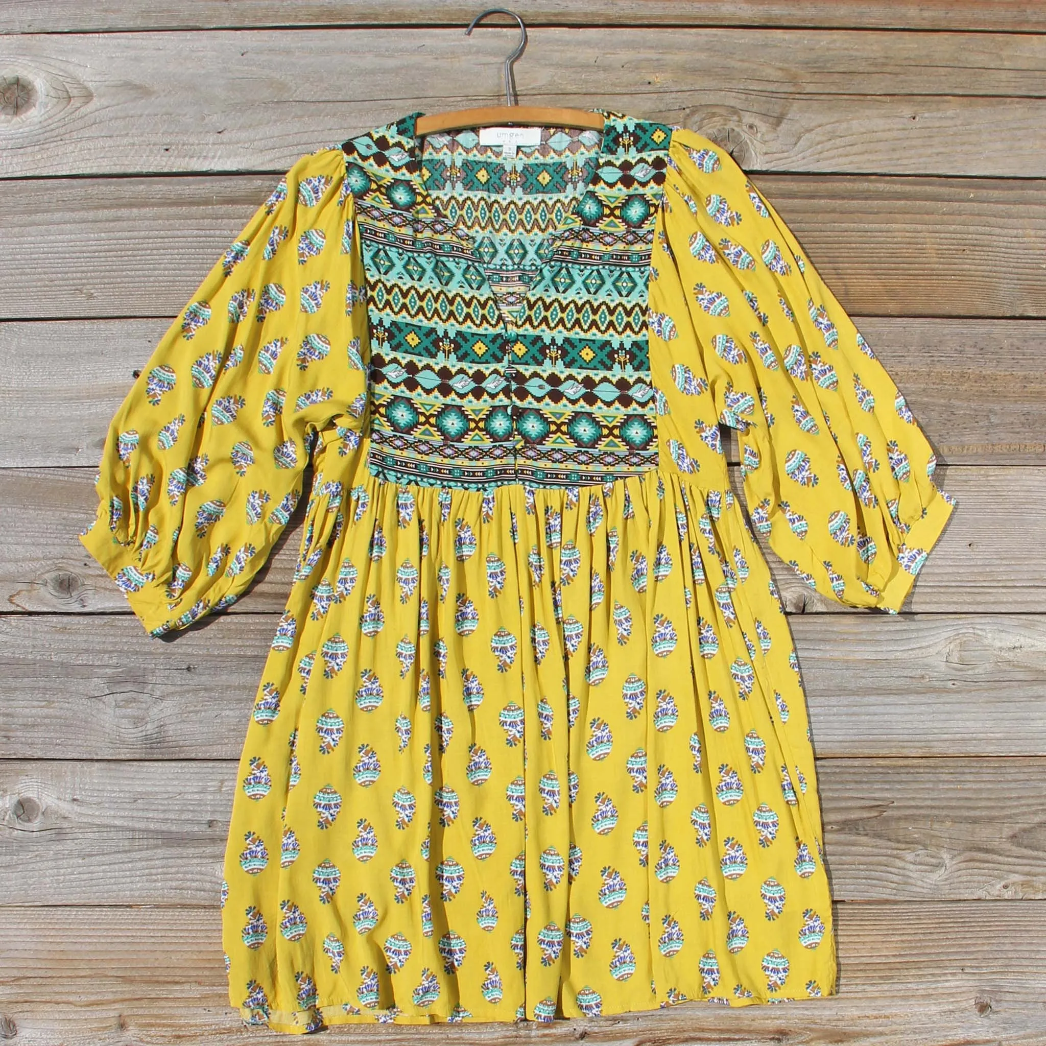Cedar Grass Dress in Mustard