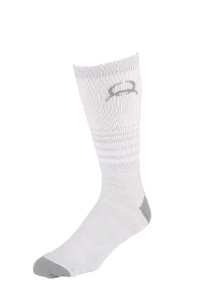 Cinch White/Gray Crew Socks