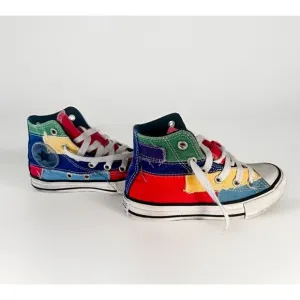 Converse Chuck Taylor Patchwork All Star Hi Boys Girls Child Size 11