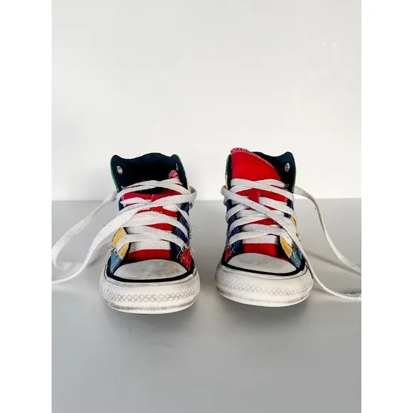 Converse Chuck Taylor Patchwork All Star Hi Boys Girls Child Size 11