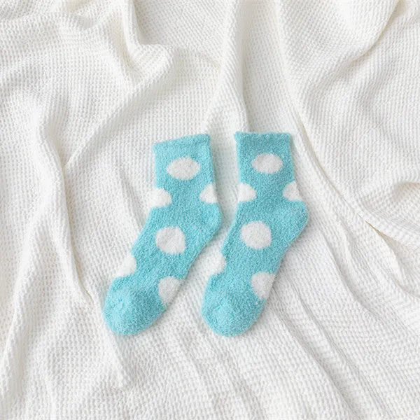 Cozy Polka Dot Woolen Socks