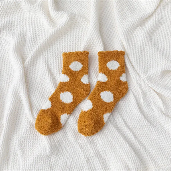 Cozy Polka Dot Woolen Socks
