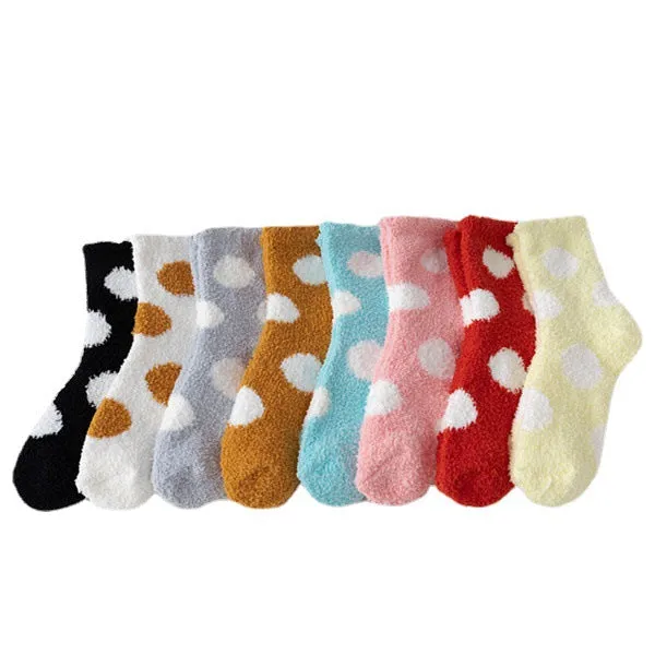 Cozy Polka Dot Woolen Socks