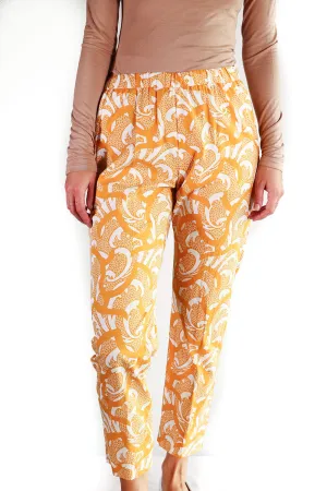 Dries Van Noten - Mustard and White Palmira Pant - 38