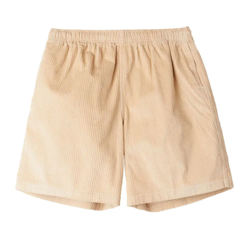 Easy relaxed corduroy short Irish cream