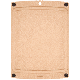 Epicurean Natural/Black Button Cutting Board 10 x 7