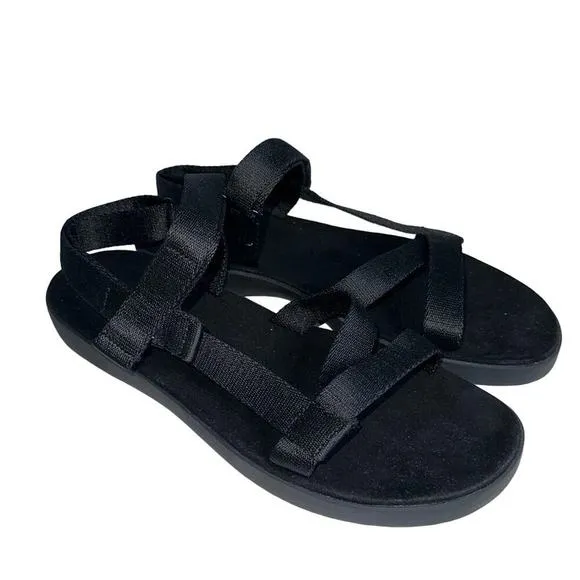 Everlane ReNew Sports Sandal NEW Black Velcro Strap Women's Size 11