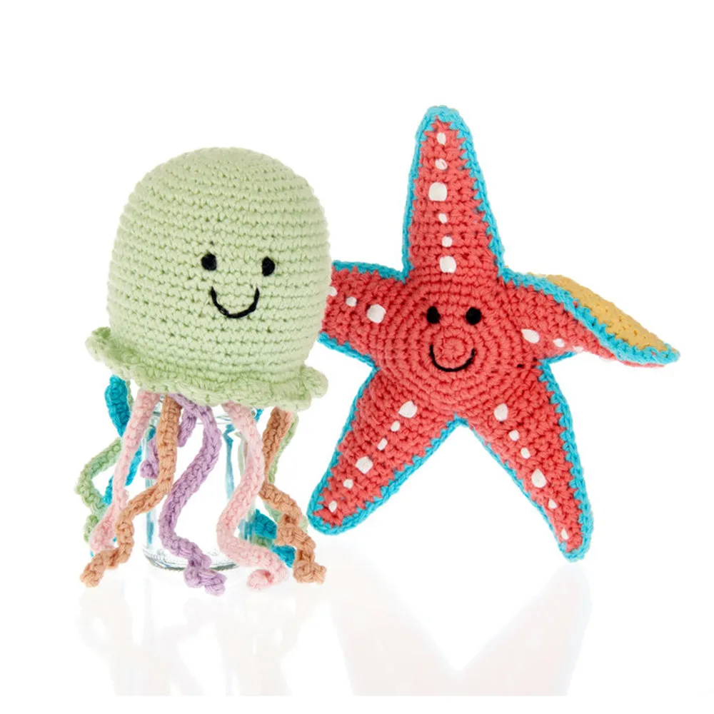 Fair Trade Jellyfish Baby Rattle