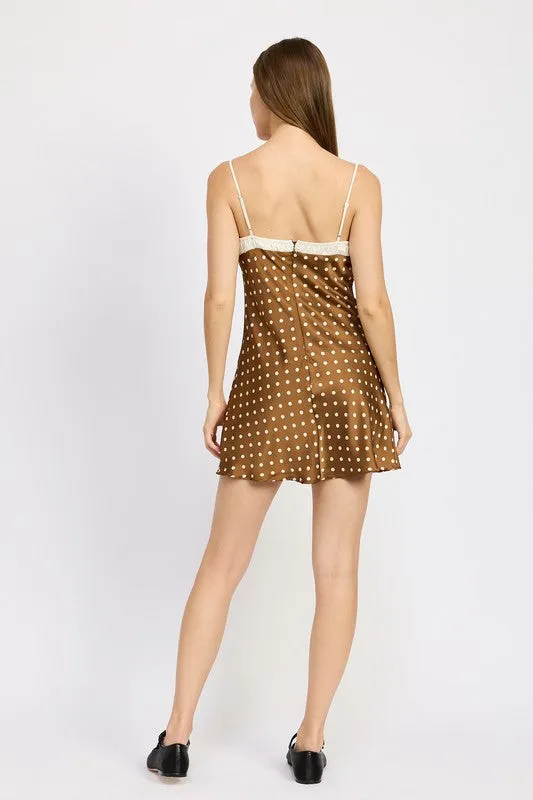 FALL SLIP MINI DRESS