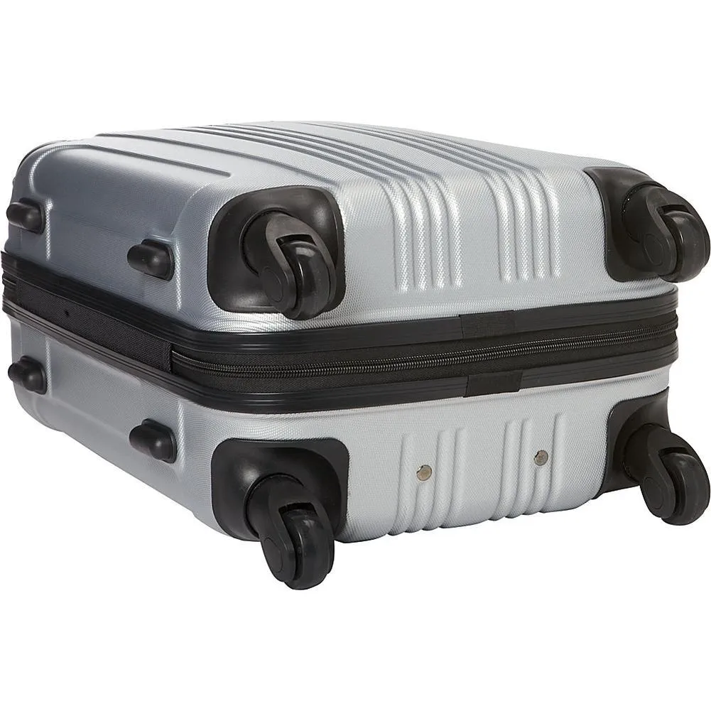 famous reaction out of bounds 20" spinner hard side carry-on