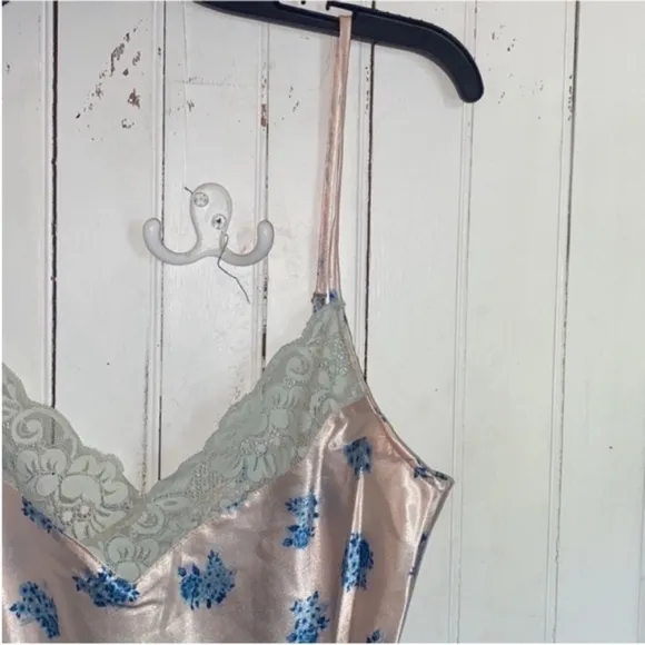 Free People HAH Let It Slip Dress Ditsy Floral French Blue Size M
