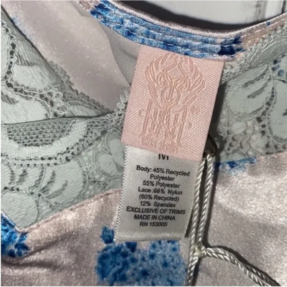 Free People HAH Let It Slip Dress Ditsy Floral French Blue Size M