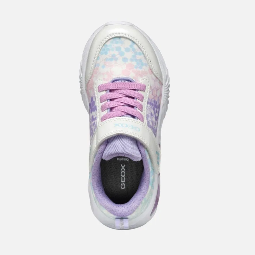 Geox - Assister - White/Lilac Lights
