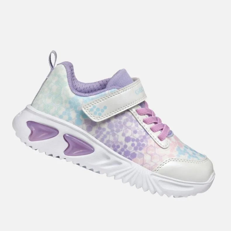 Geox - Assister - White/Lilac Lights