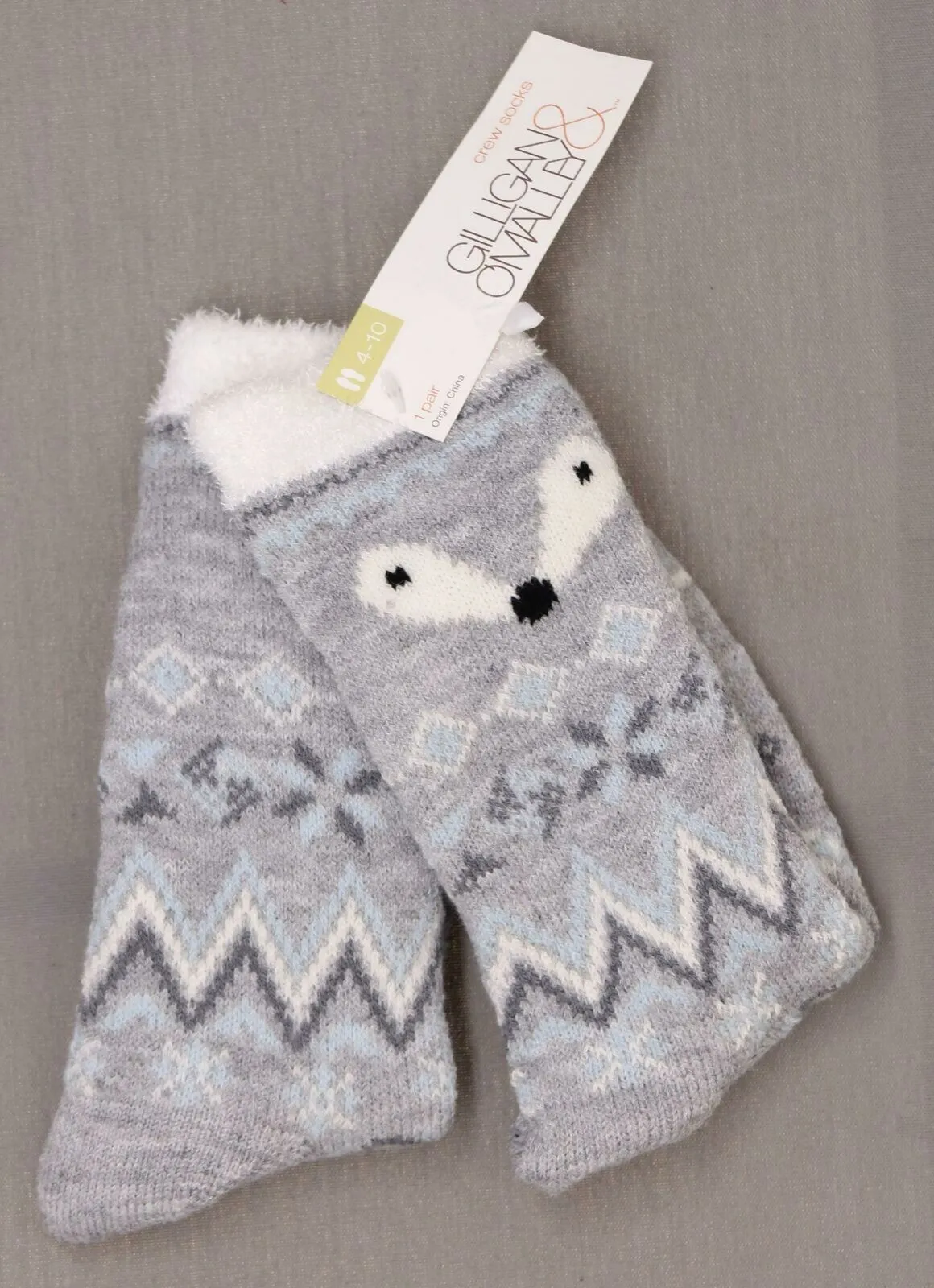 Gilligan & O'Malley Women's Double Lined Cozy Fuzzy Crew Socks
