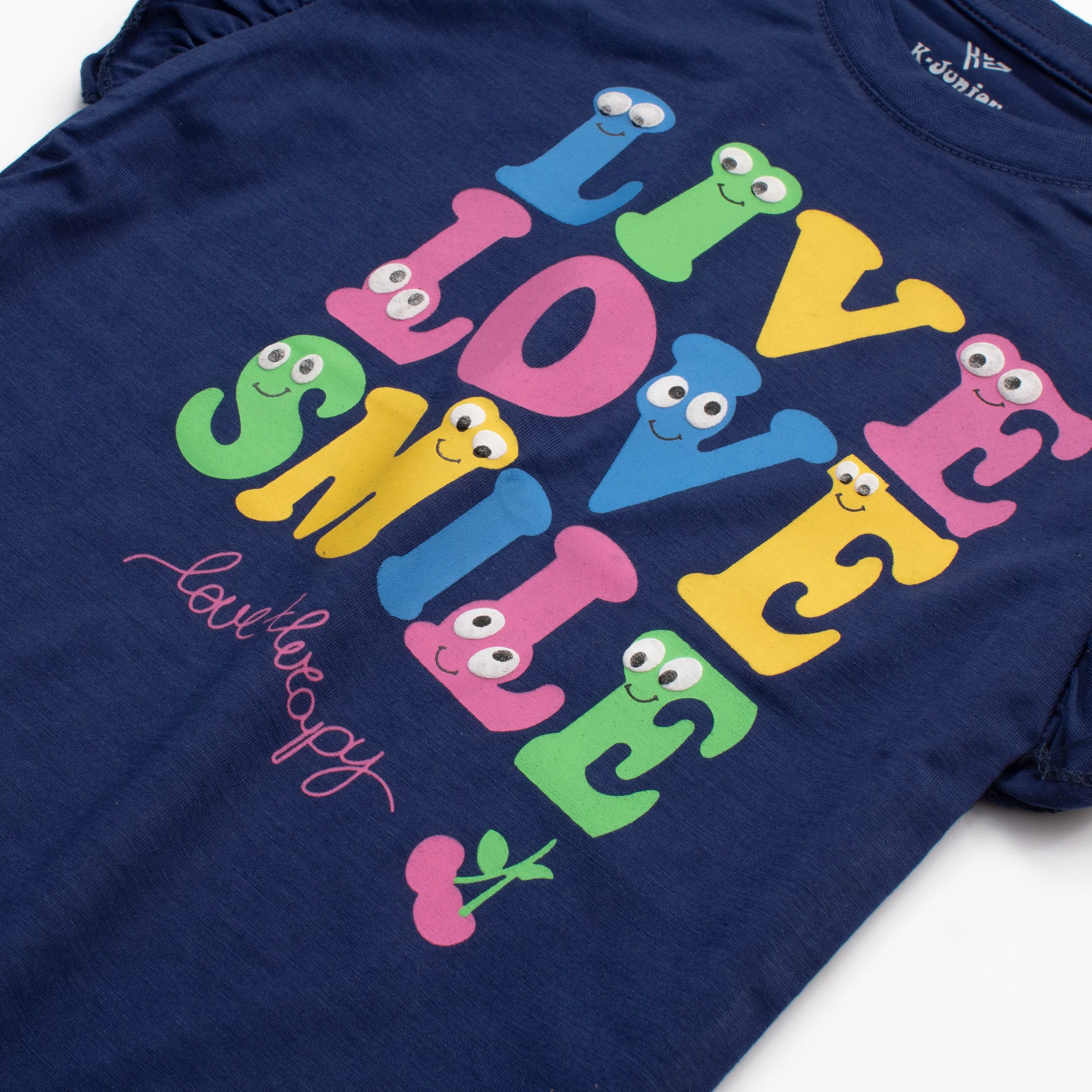 Girls H/S T Shirt Code - ( Smile )