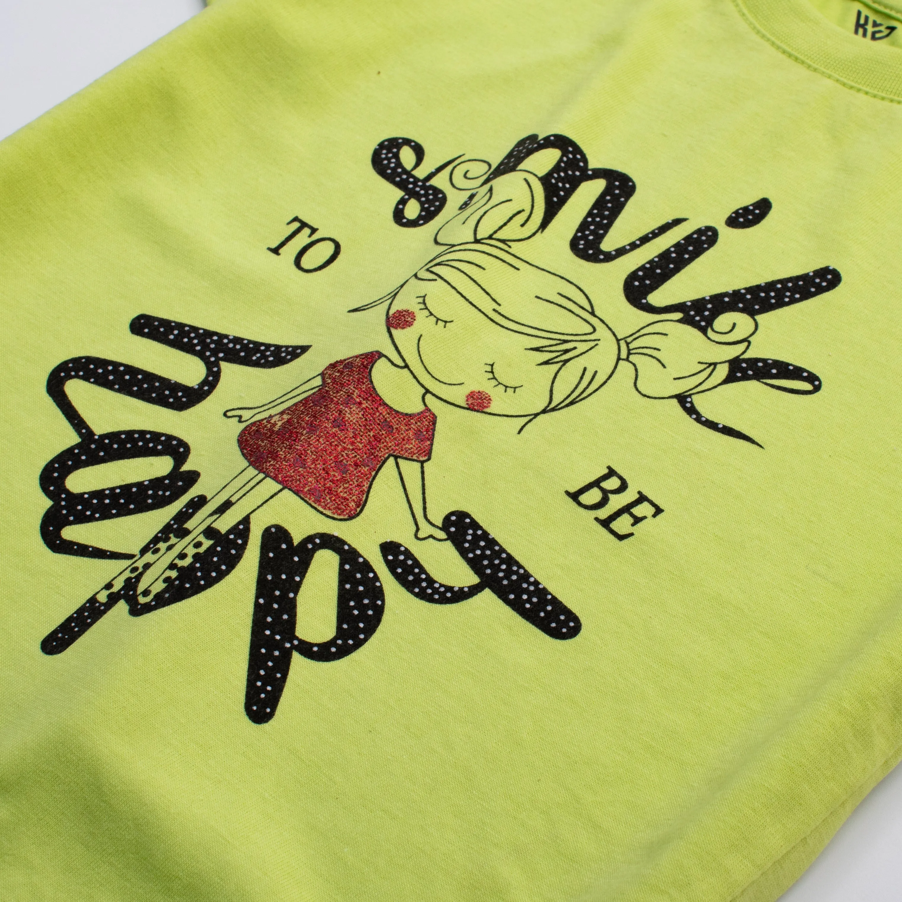 Girls H/S T Shirt Code - ( Smile )
