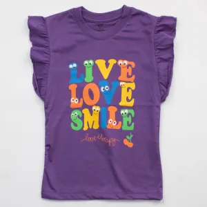 Girls H/S T Shirt Code - ( Smile )