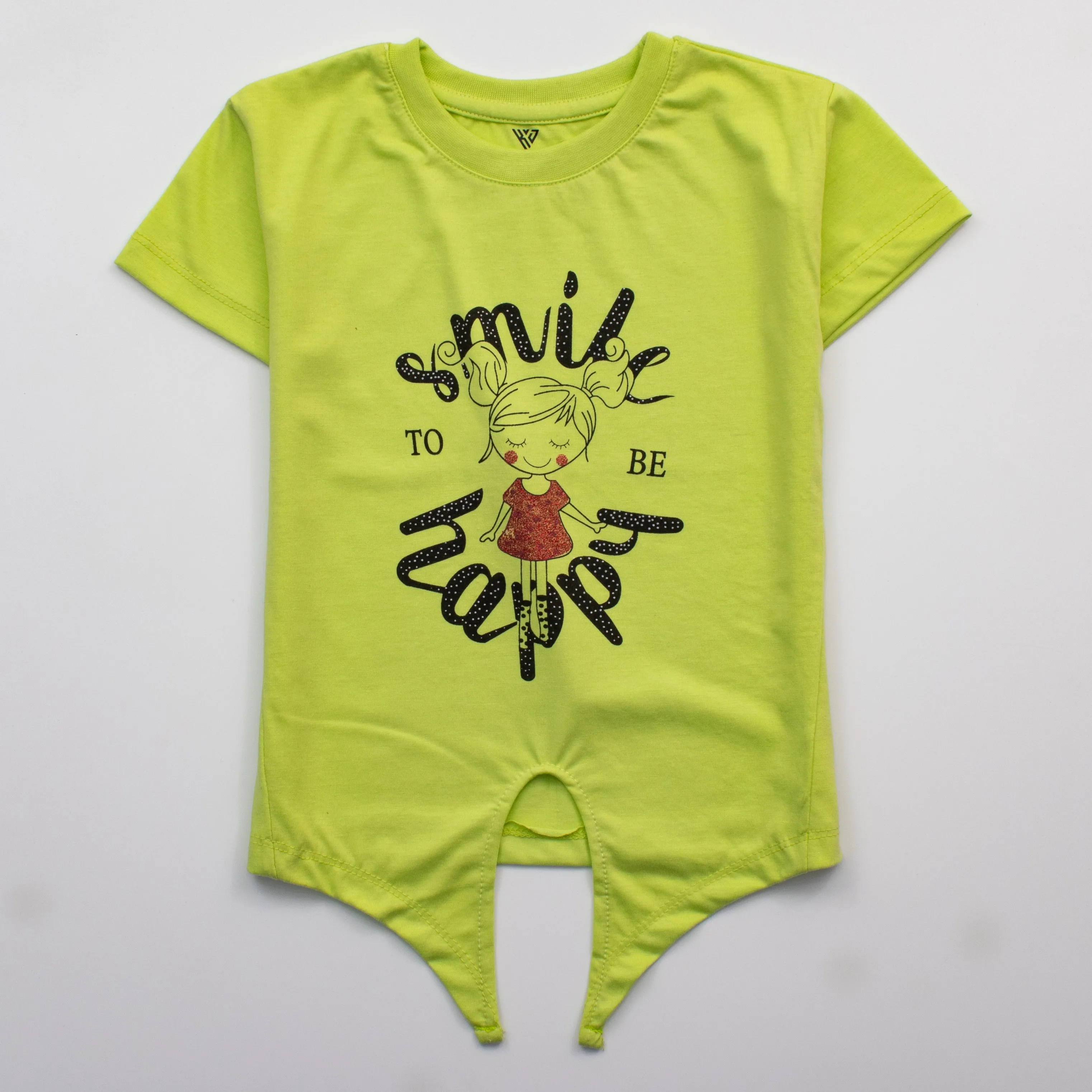 Girls H/S T Shirt Code - ( Smile )