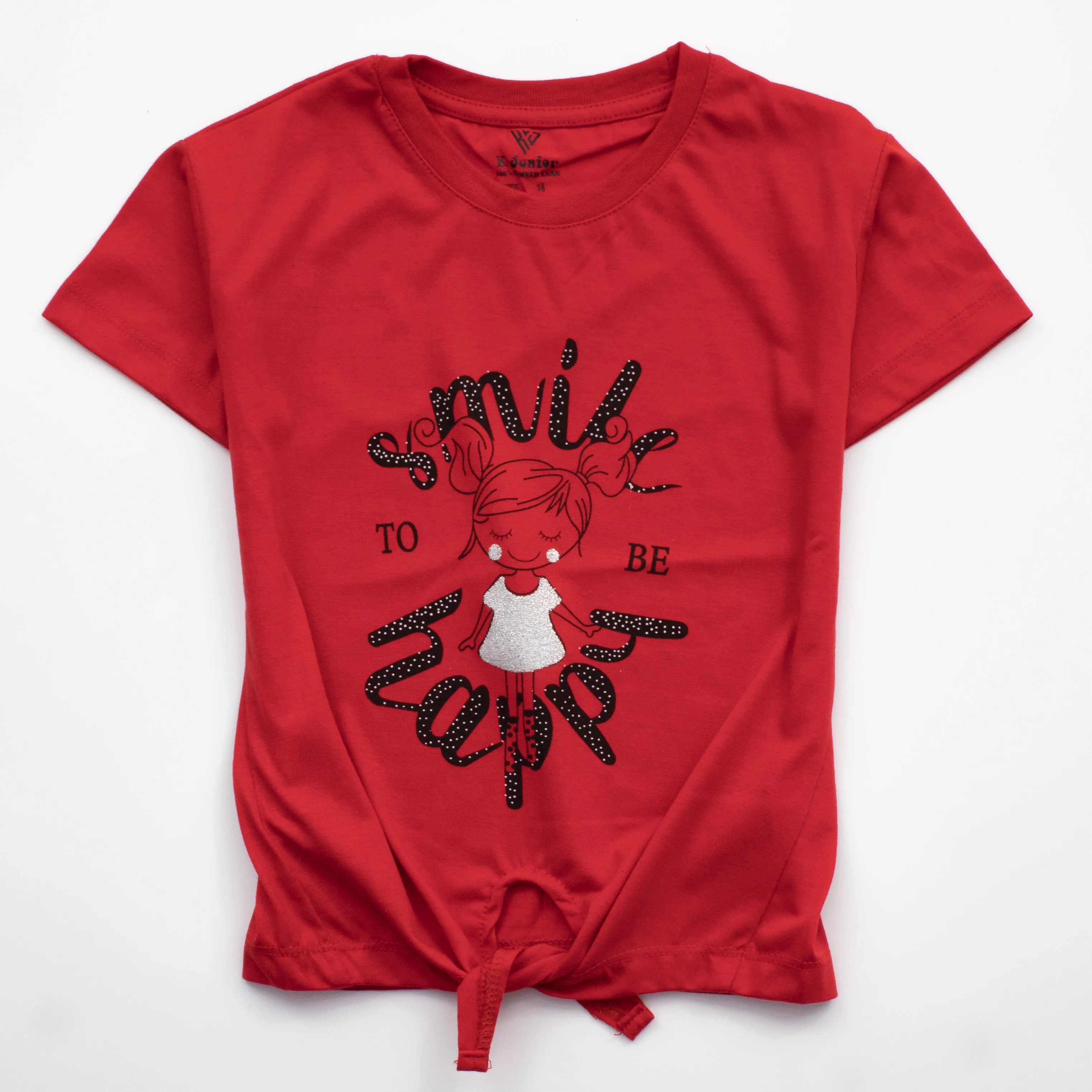 Girls H/S T Shirt Code - ( Smile )