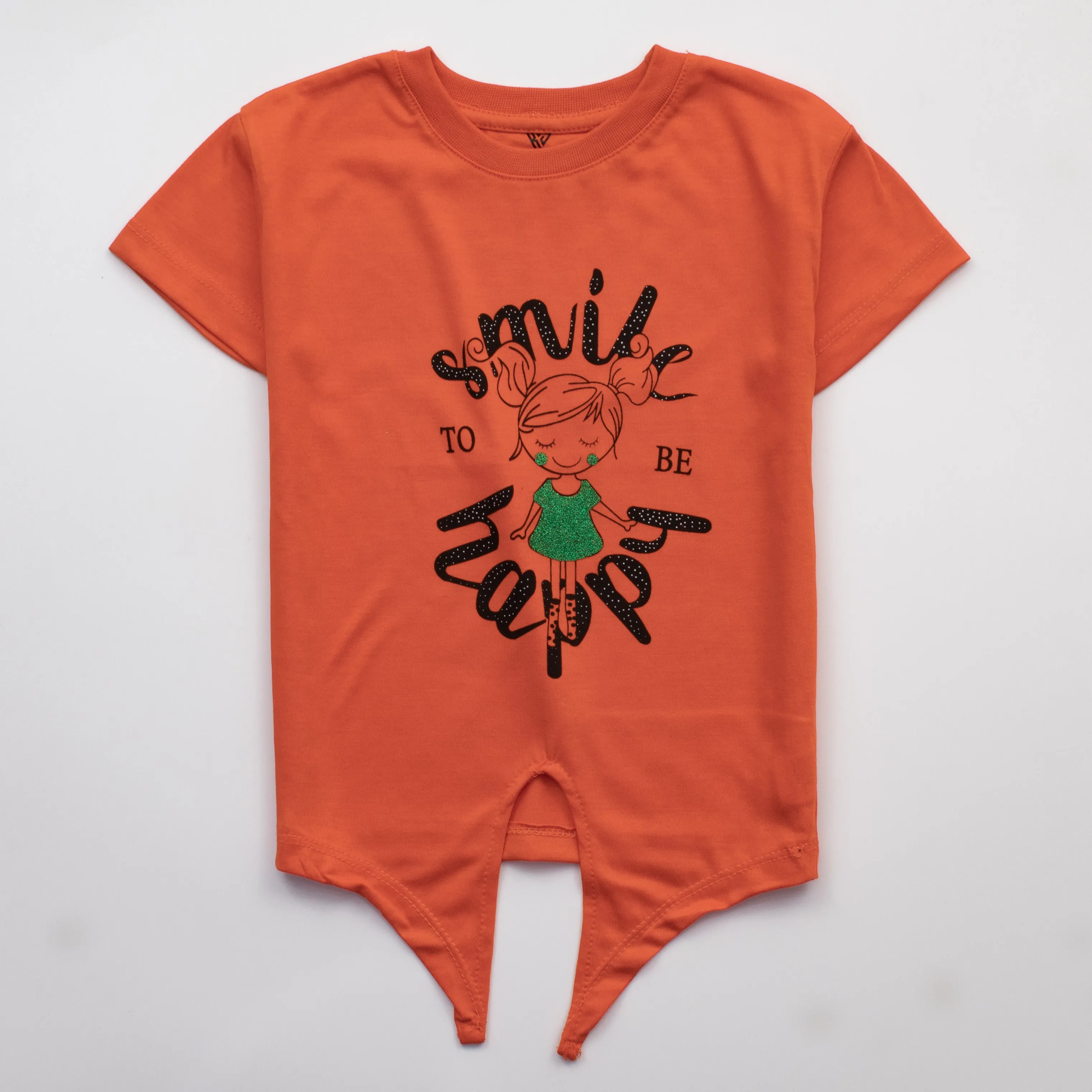 Girls H/S T Shirt Code - ( Smile )