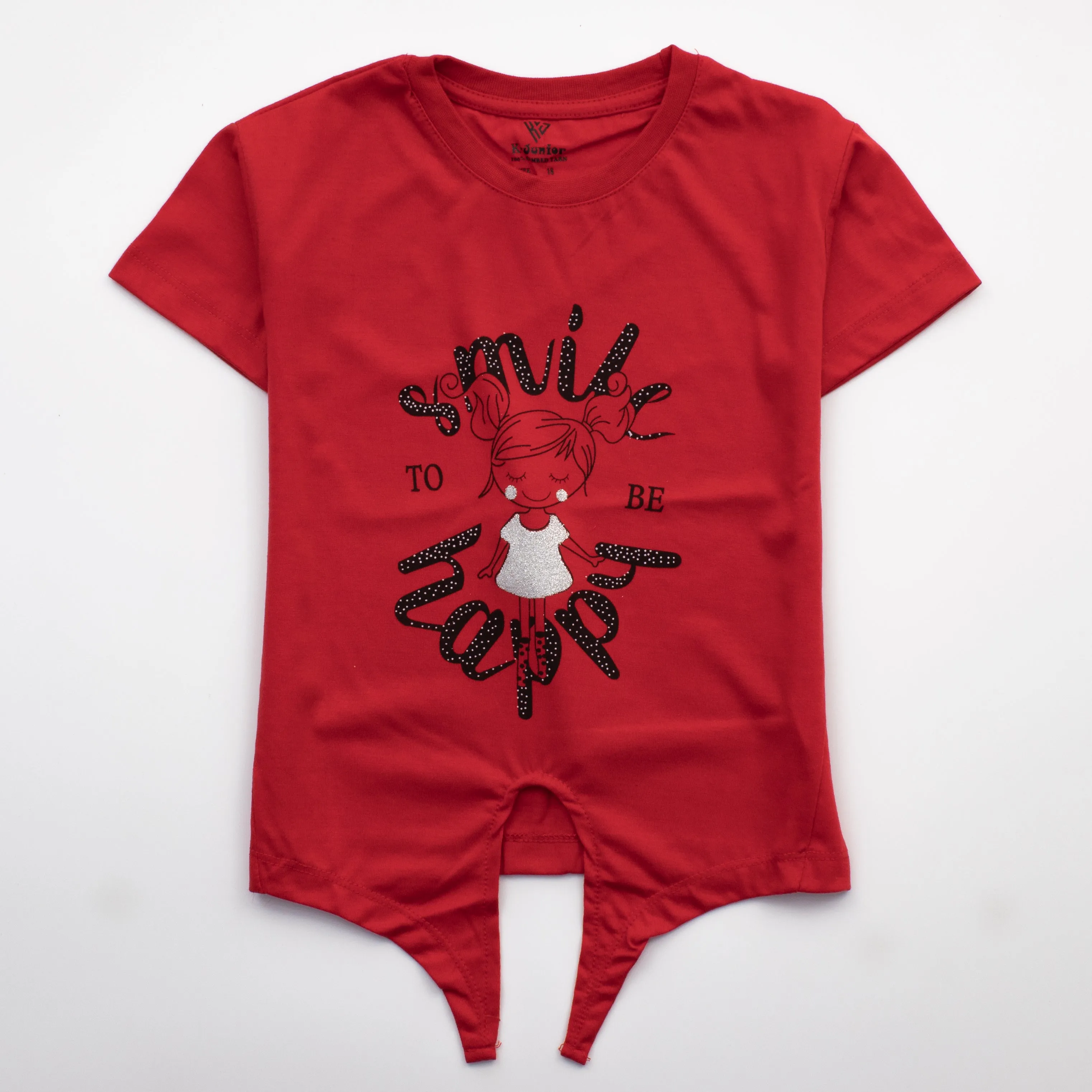 Girls H/S T Shirt Code - ( Smile )