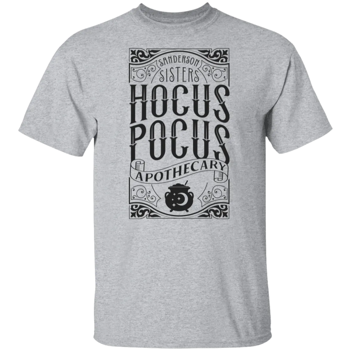 Hocus Pocus Apothecary Gildan T-Shirt – A Perfect Blend of Spooky and Stylish!