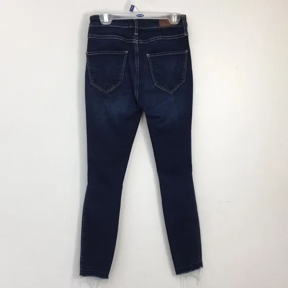 Hollister High Rise Dark/Medium Wash Jean Bundle Size 00S/R GREAT Condition