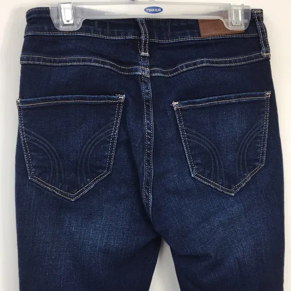 Hollister High Rise Dark/Medium Wash Jean Bundle Size 00S/R GREAT Condition
