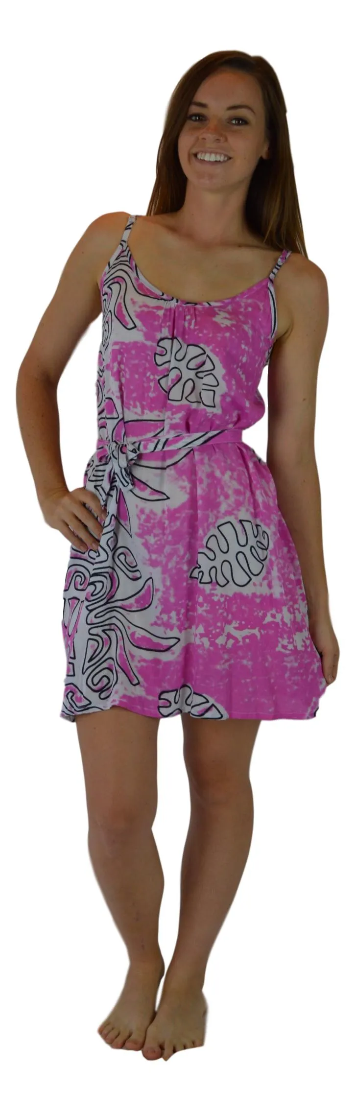 Holoholo - Bali Dress - Short - Tahitian - Pink