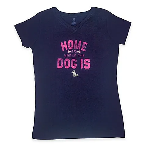 Home Is Where the Dog Is V-Neck Tee