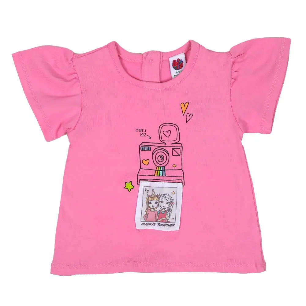 Infant Girls T-Shirt Together - Bon Bon | Bachaa Party Baby Clothes Girls Tops & T-Shirts