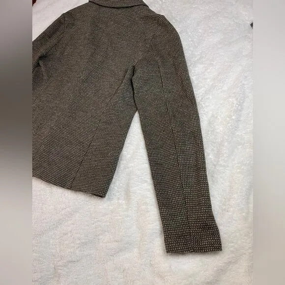 J. JILL Brown Blazer Wool size x small