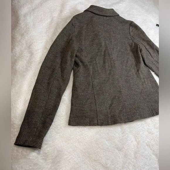 J. JILL Brown Blazer Wool size x small