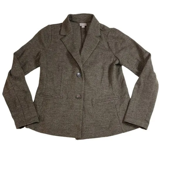J. JILL Brown Blazer Wool size x small