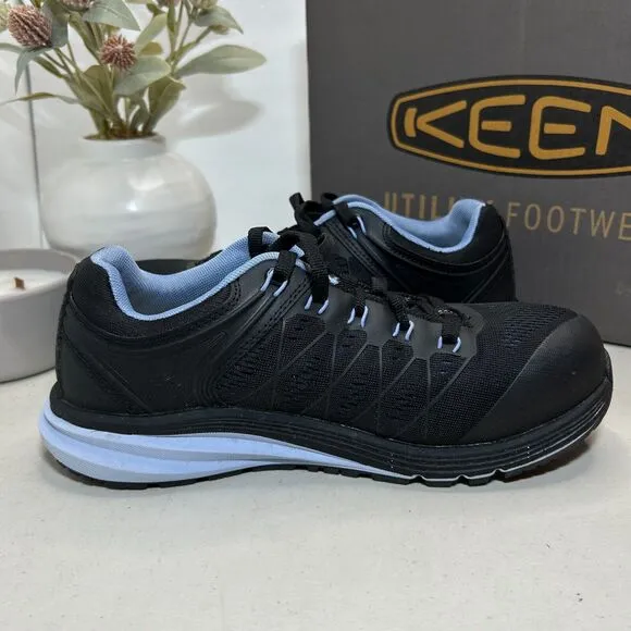 Keen Utility Footwear Vista Energy Hydrangea Konnect Fit Black Shoes Women's 8 M